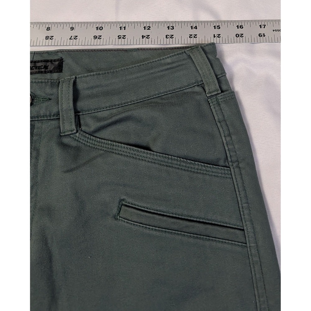 5.11 Tactical Wyldcat Pants Womens 6 Regular Green Slim Fit Zipper Ankle Gusset - Picture 5 of 11